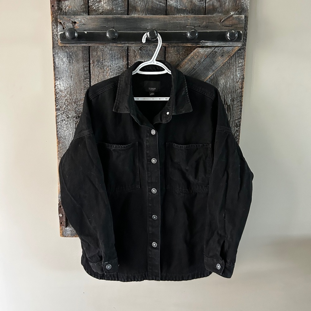 Women's Hudson Black Denim Shacket
